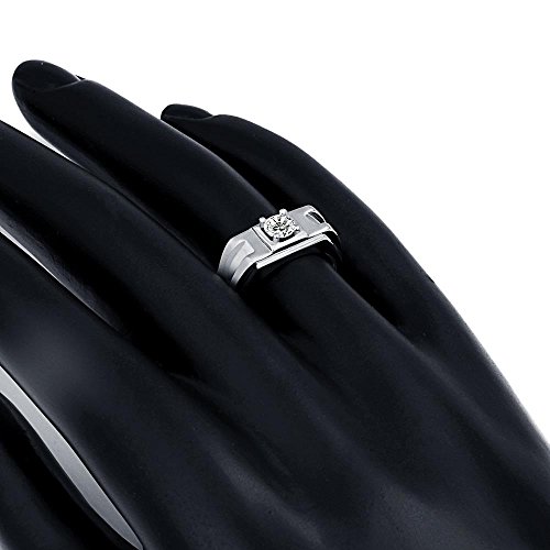 Crystal Proposal Engagement Band Ring